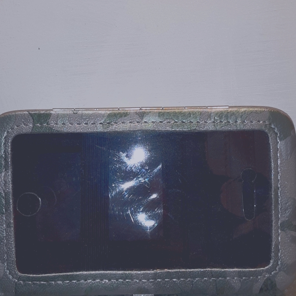 Gray Camouflage:  Wallet/ Phone Case